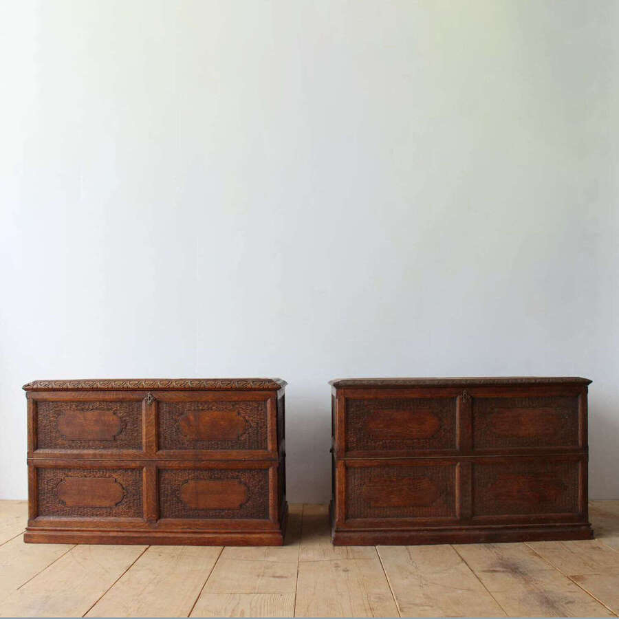 Pair of Oak Trunks