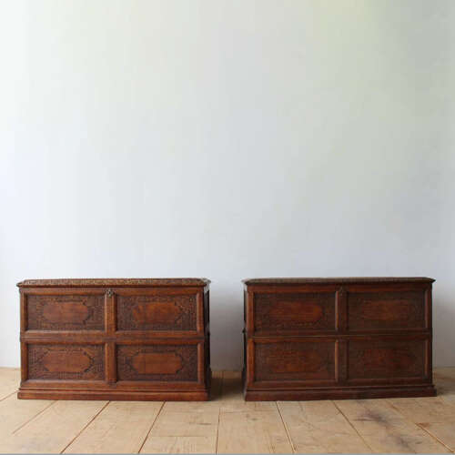 Pair of Oak Trunks