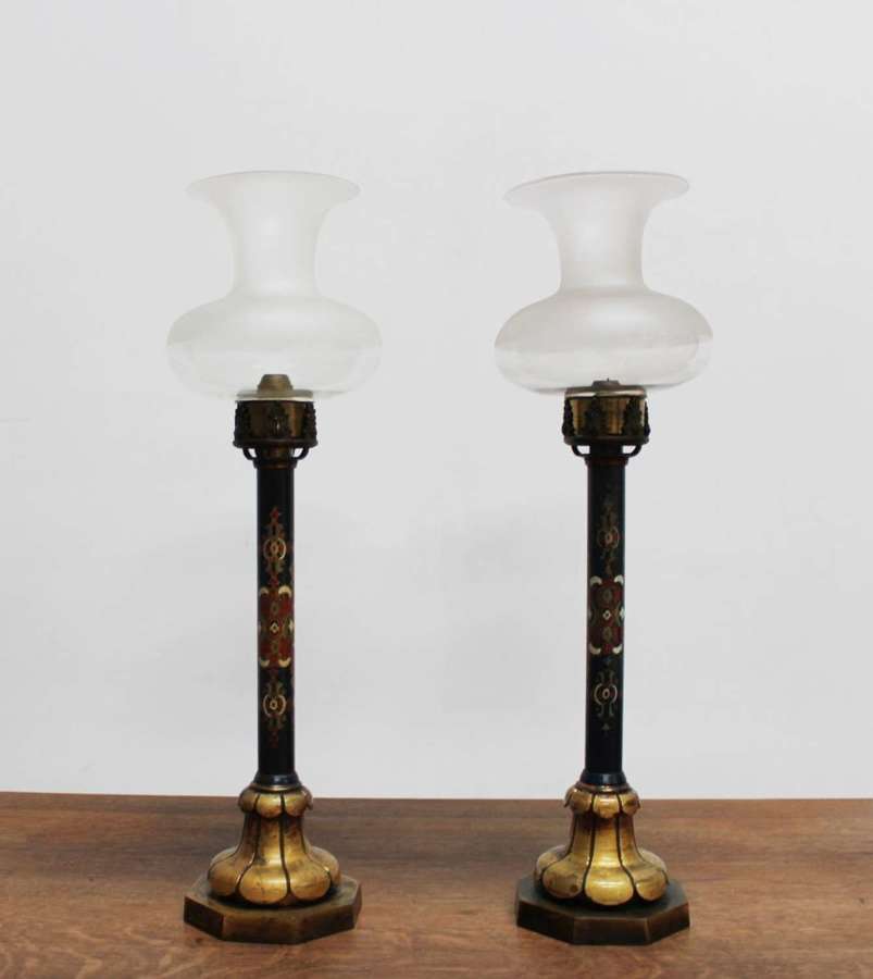 Pair of 19th Century Lamps
