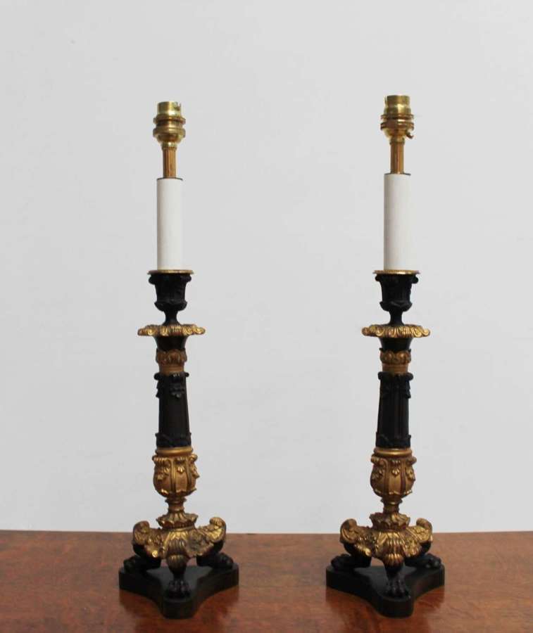 Pair of 19th Century Lamps