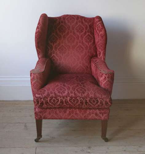 19th Century Wingback Armchair