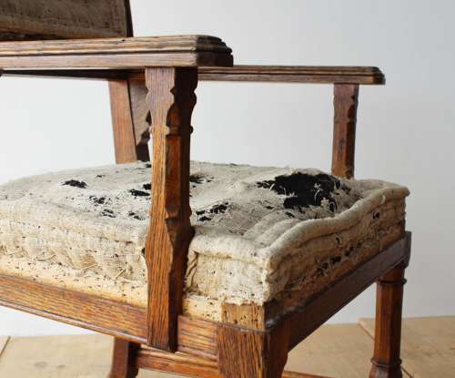 Pair of 19th Century Gothic Armchairs