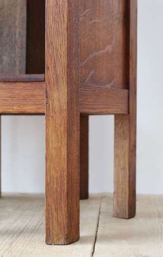 Pair of Quarter Sawn Lamp Tables
