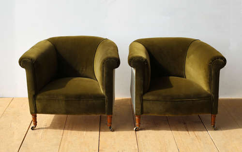 Pair of  19th Century Tub Chairs