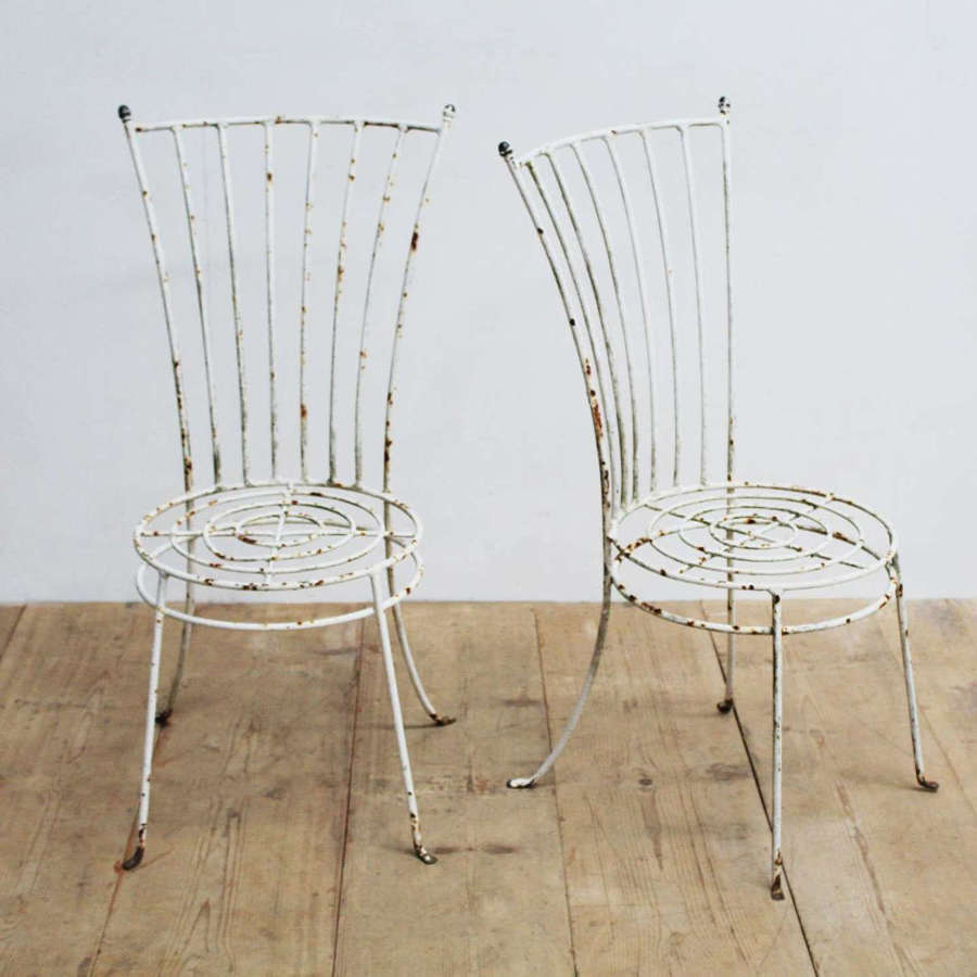 Pair of 1920s Garden Chairs