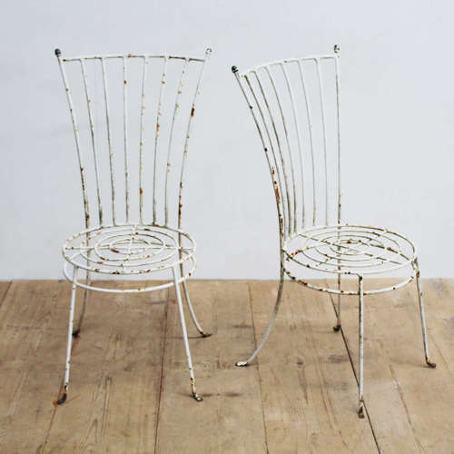 Pair of 1920s Garden Chairs