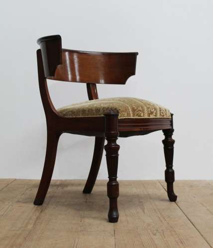 19th Century Klismos Style Desk Chair