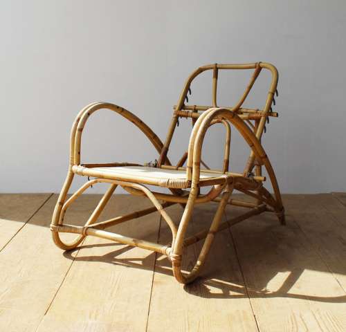 Pair of Reclining 1930s Cane Chairs