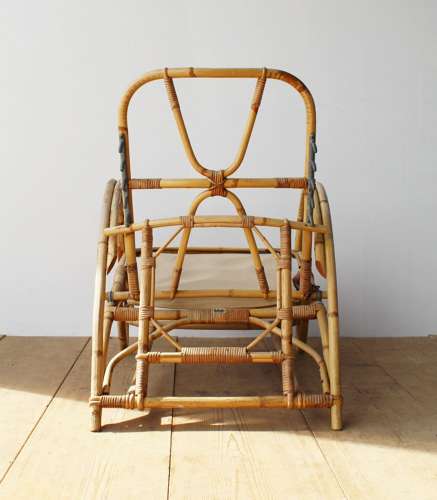 Pair of Reclining 1930s Cane Chairs