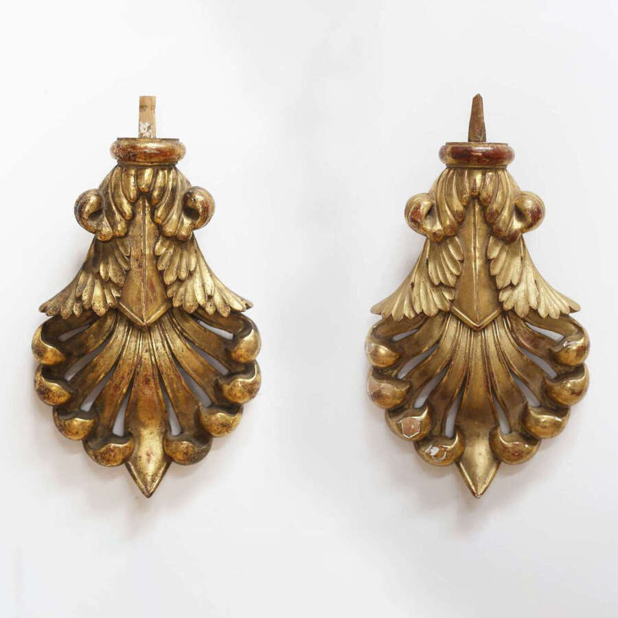 Pair of Regency Curtain Pole Ends