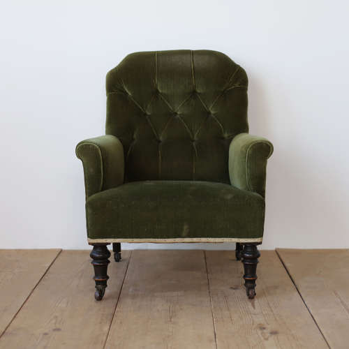 19th Century Button Back Armchair