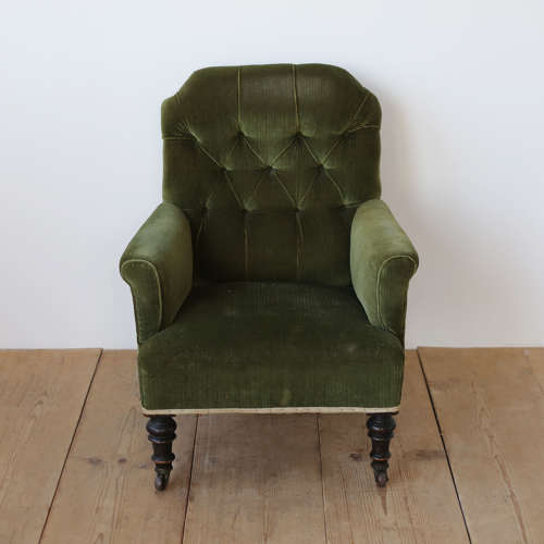 19th Century Button Back Armchair