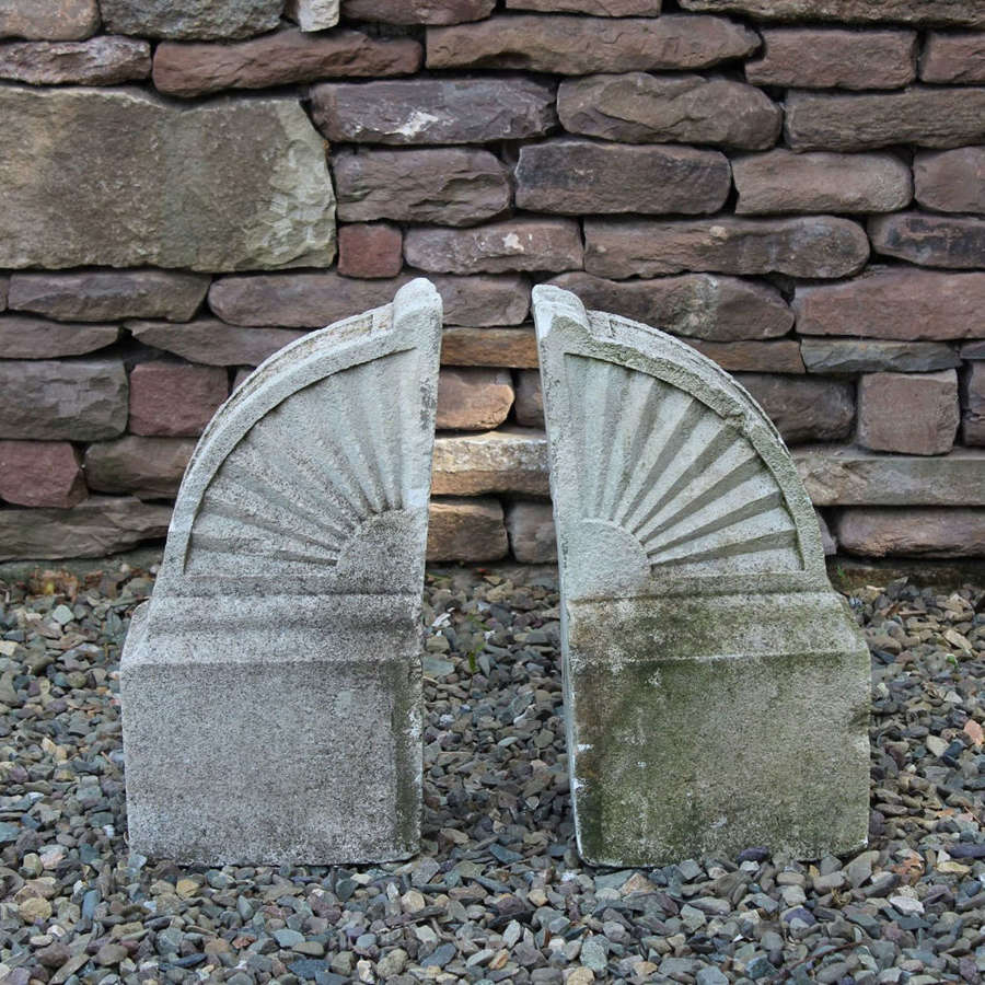 Pair Of Limestone Finials