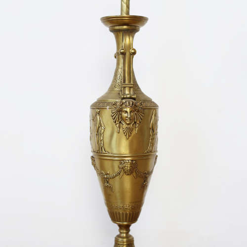 Pair of Bronze Lamps