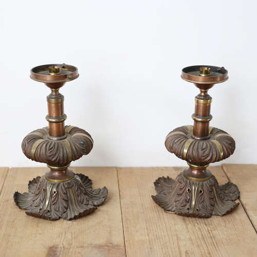 Set of Four Bronze Lights