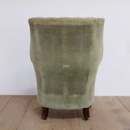 20th Century Barrel Back Wing Chair