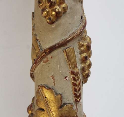 Pair Of Carved Columns