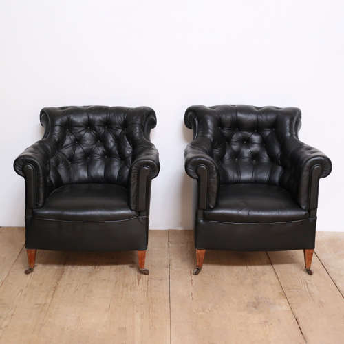Pair of Howard Style Armchairs