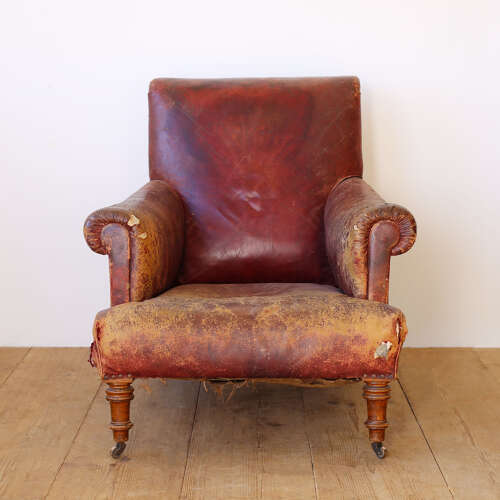 19th Century Library Armchair