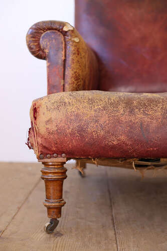 19th Century Library Armchair