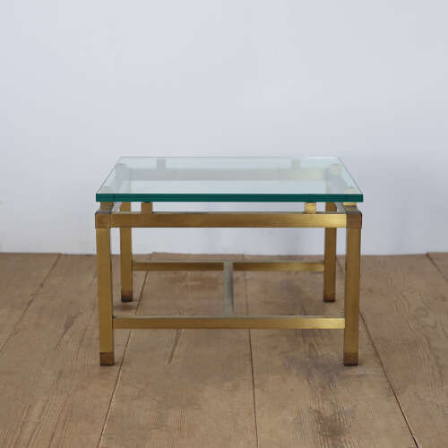 Pair Of 1974 Lacquered Brass Coffee Tables