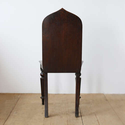 Pair of Gothic Hall Chairs
