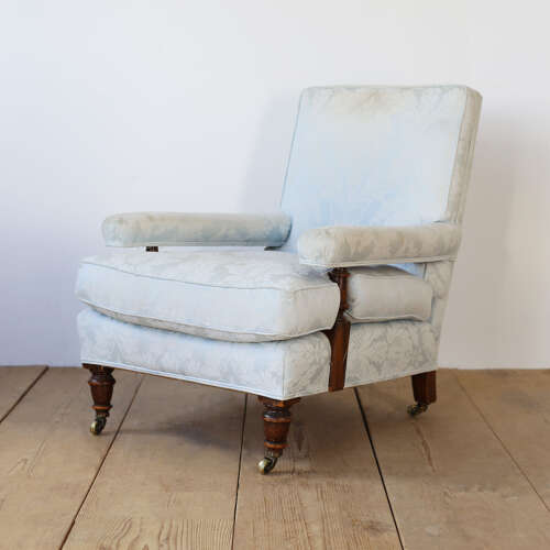 Pair of 19th Century Howard and Style  Armchairs