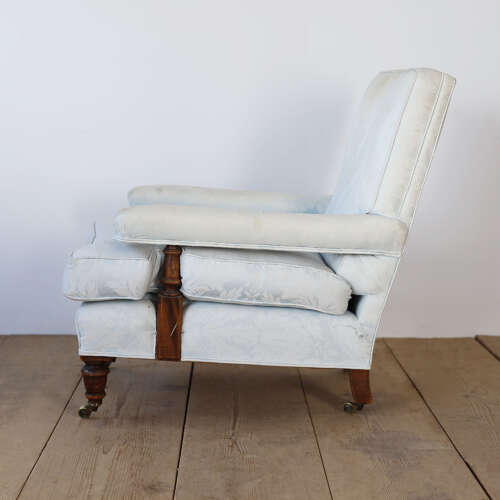 Pair of 19th Century Howard and Style  Armchairs
