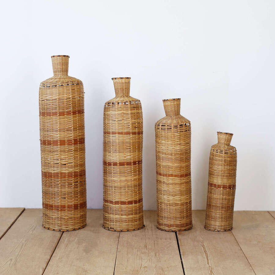 Set of Four 1960s Vases