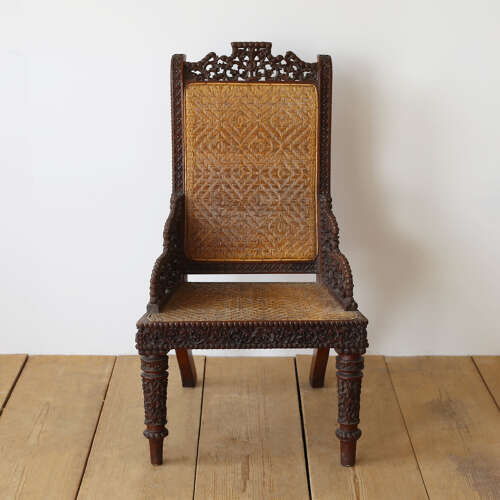 19th Century Anglo Indian Slipper Chair