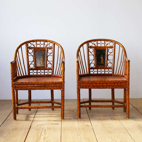 Pair of 20th Century Bamboo Chairs