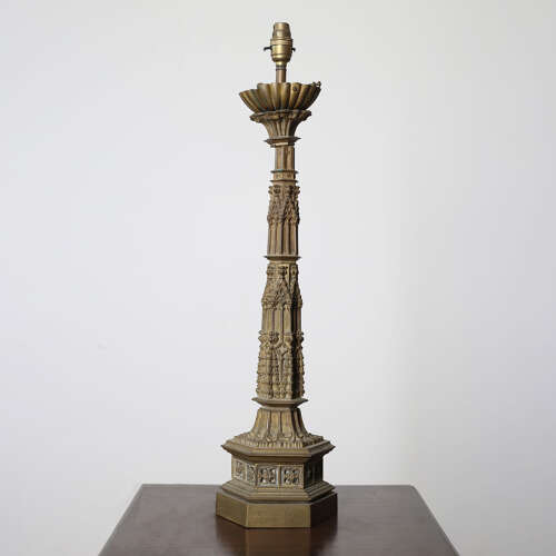 19th Century Gothic Lamp Base