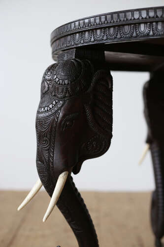 19th Century Elephant Table