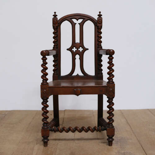 19th Century Gothic Armchair
