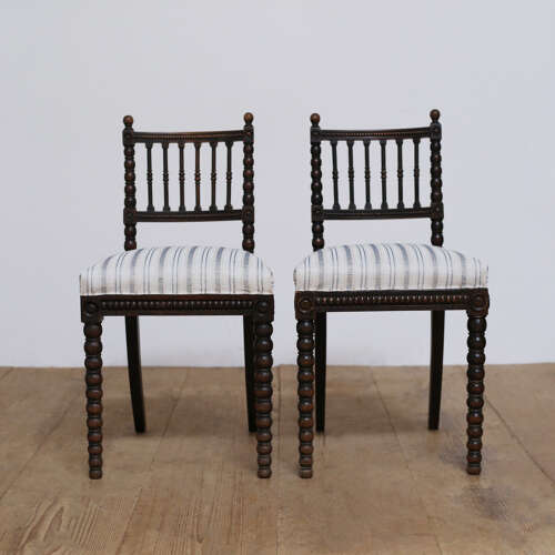 Pair of 19th Century Bobbin Chairs