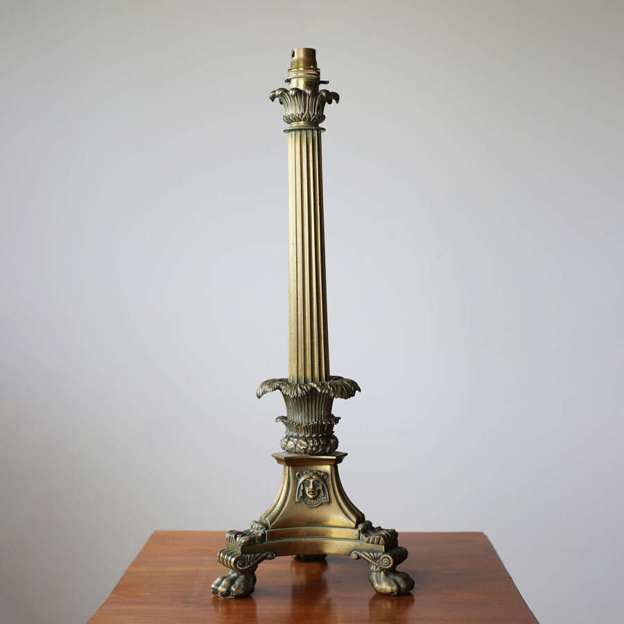 19th Century Column Lamp