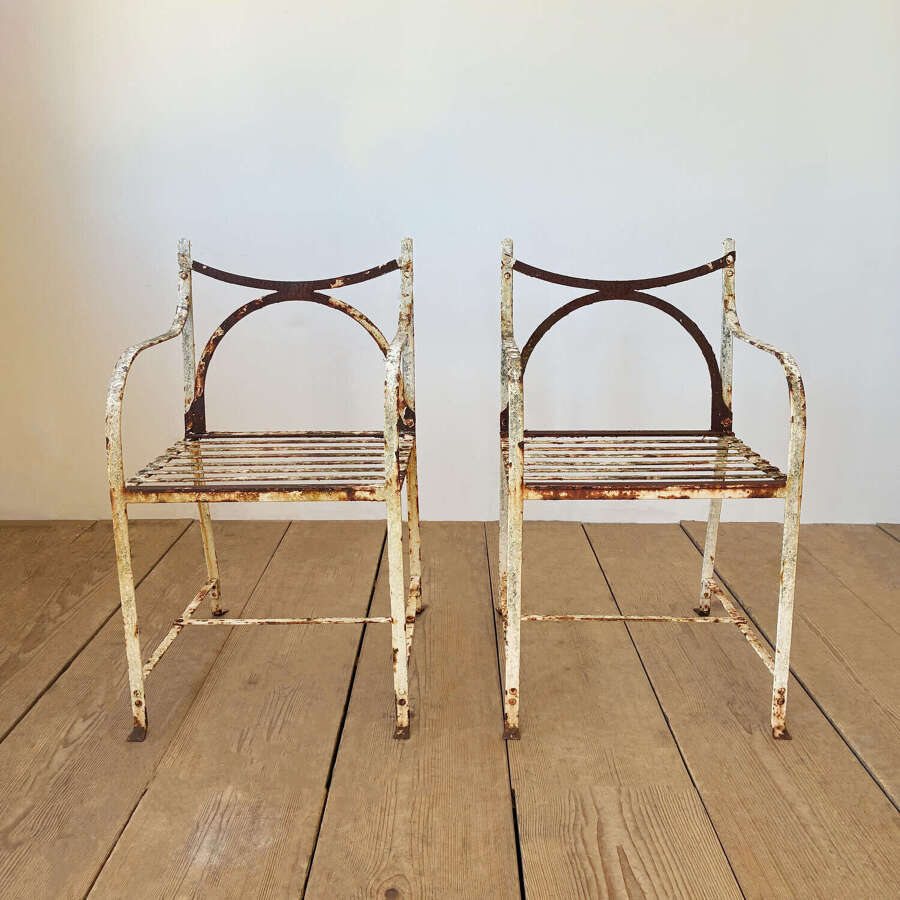 Pair of 20th Century Garden Chairs