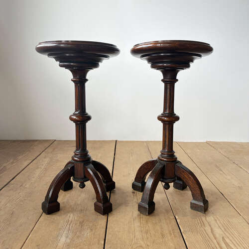 Pair of Gothic Stands