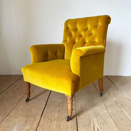 19th Century Button Back Armchair