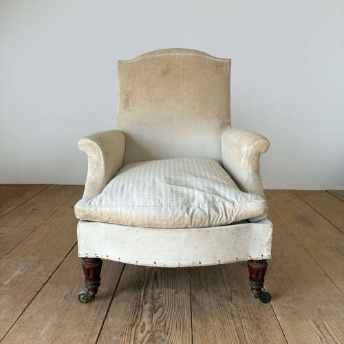 19th Century Armchair and Stool