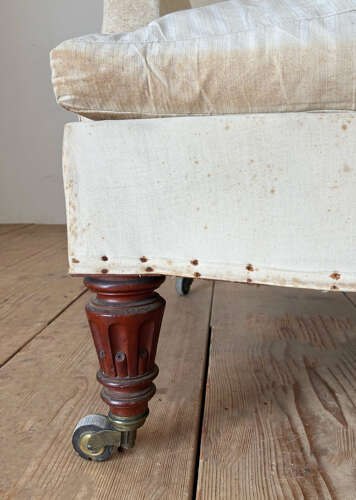 19th Century Armchair and Stool
