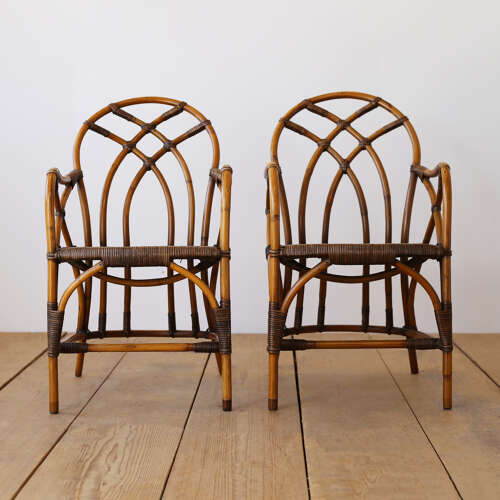 Set of Six Cane Chairs